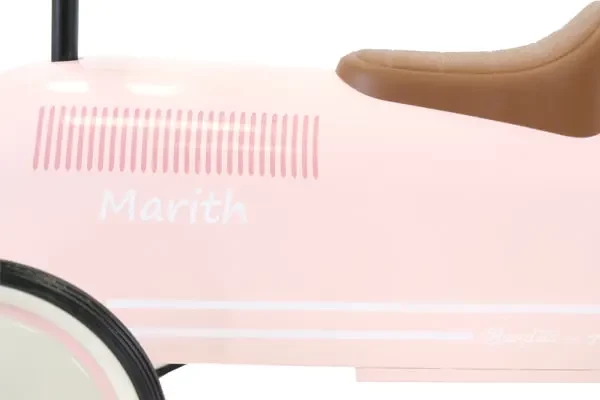 Optioneel: naamsticker wit