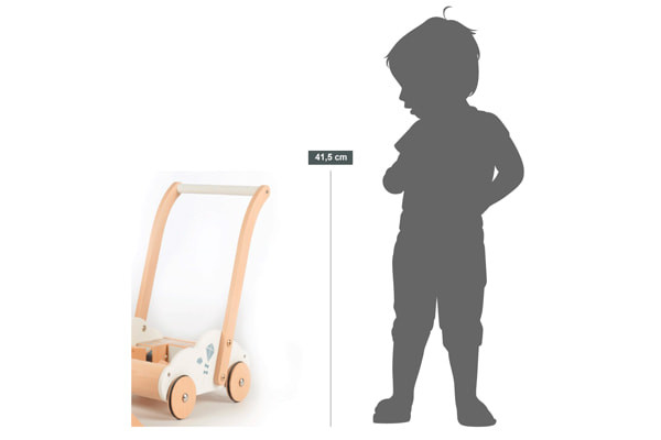 Vaste duwstang: 41,5 cm hoog