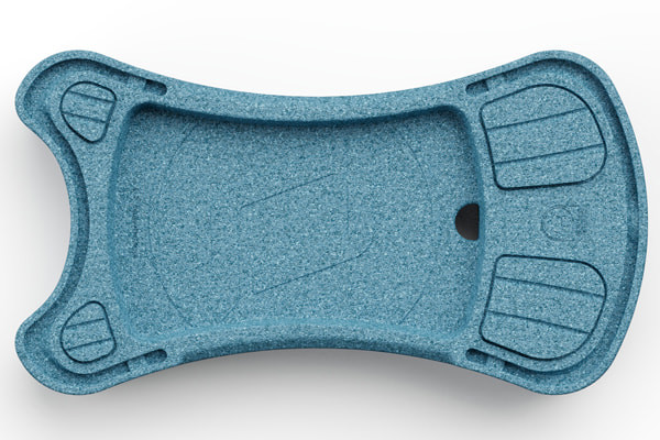 Bodemplaat los te gebruiken als zwenkbord