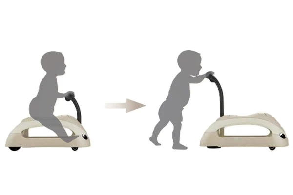 Van "ride-on" naar "walker"