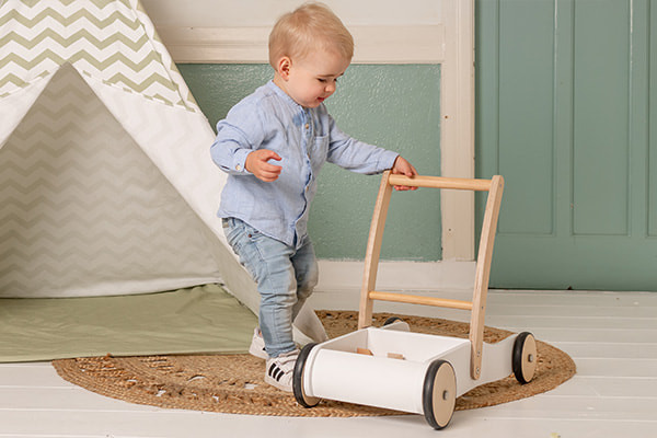 Handige laadbak voorop