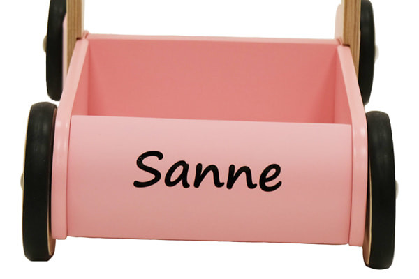 Naamsticker zwart Little Walker