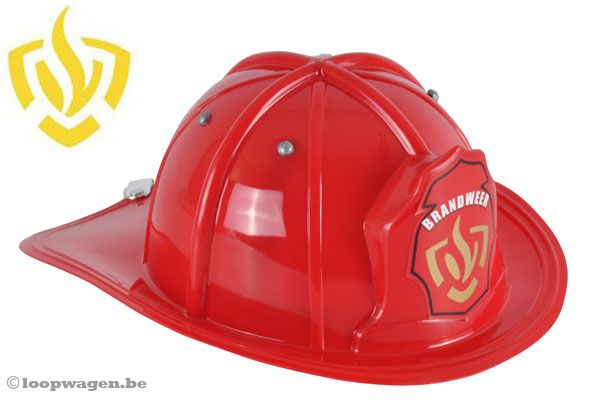 Brandweerhelm voor kinderen van 1 t/m 4 jaar.