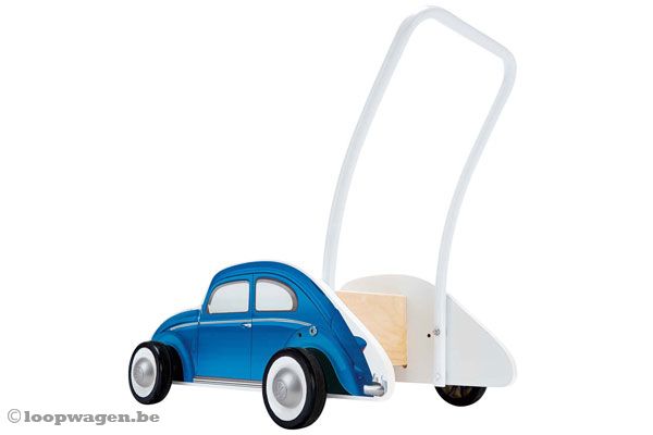 Te gekke loopwagen in de vorm van een Beetle.