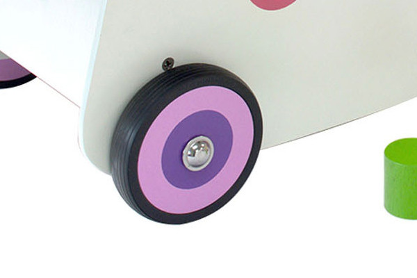 Wielen met rubberen rand