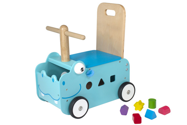Nijlpaard loopwagen vanaf 1 jaar.