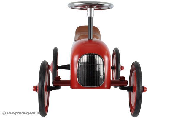 Stoere rode loopauto