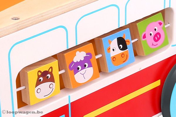 Draai de blokken met dieren om.