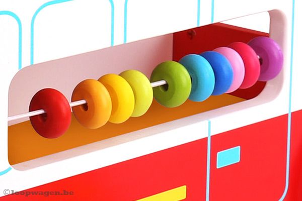 Met gekleurde ringetjes aan de zijkant.